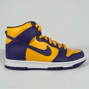 Nike Dunk High Lakers Size 7Y Brand New